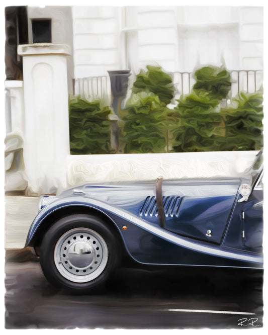 Chrome and Stone: A 1959 Morgan a Fine Art Print