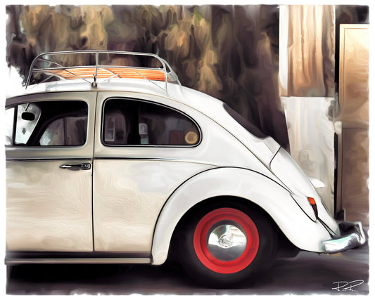 The OG Adventure Machine - A Fine Art Print of  Vintage VW Bug