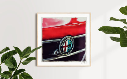 Crimson Heart: An Alfa Romeo Badge