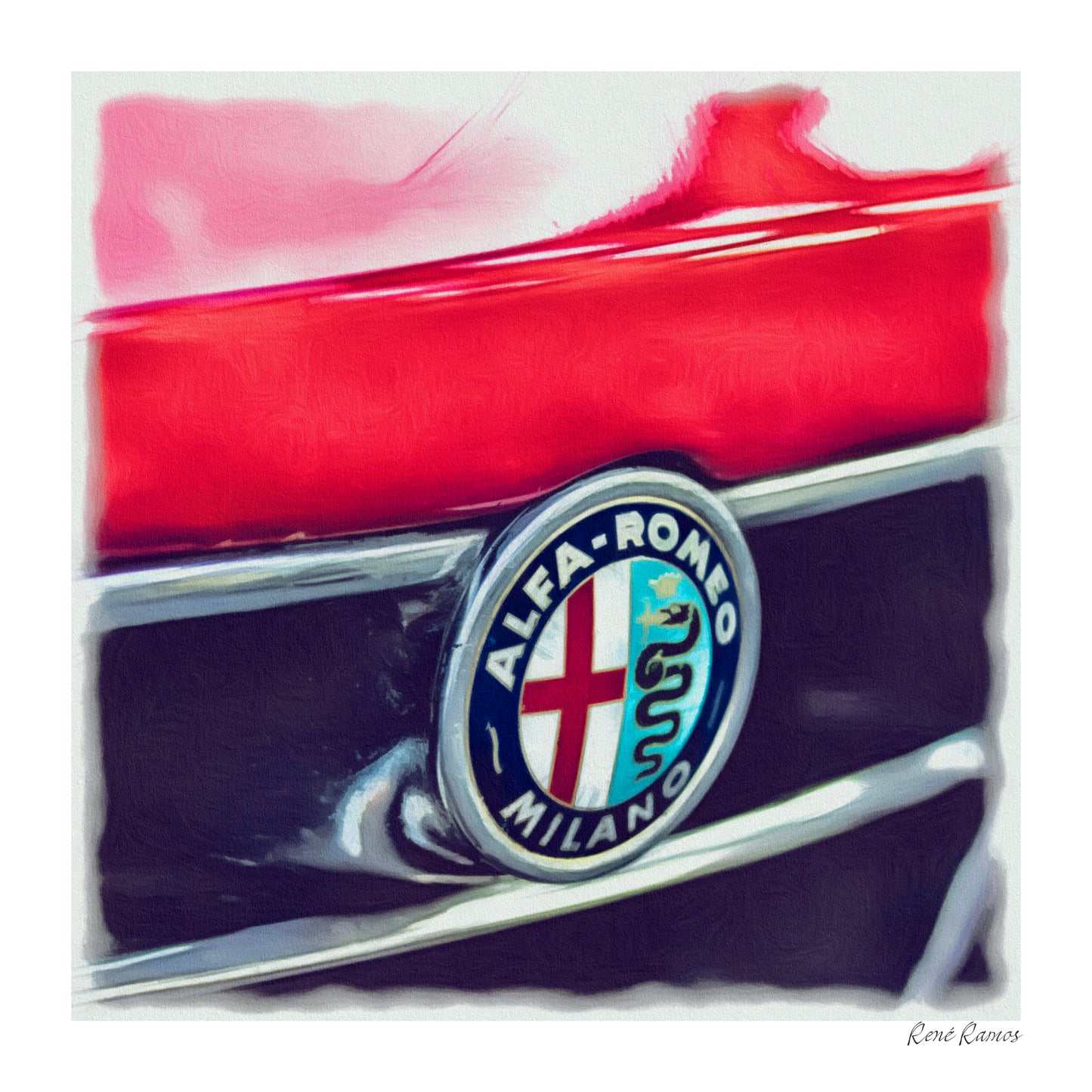 Crimson Heart: An Alfa Romeo Badge