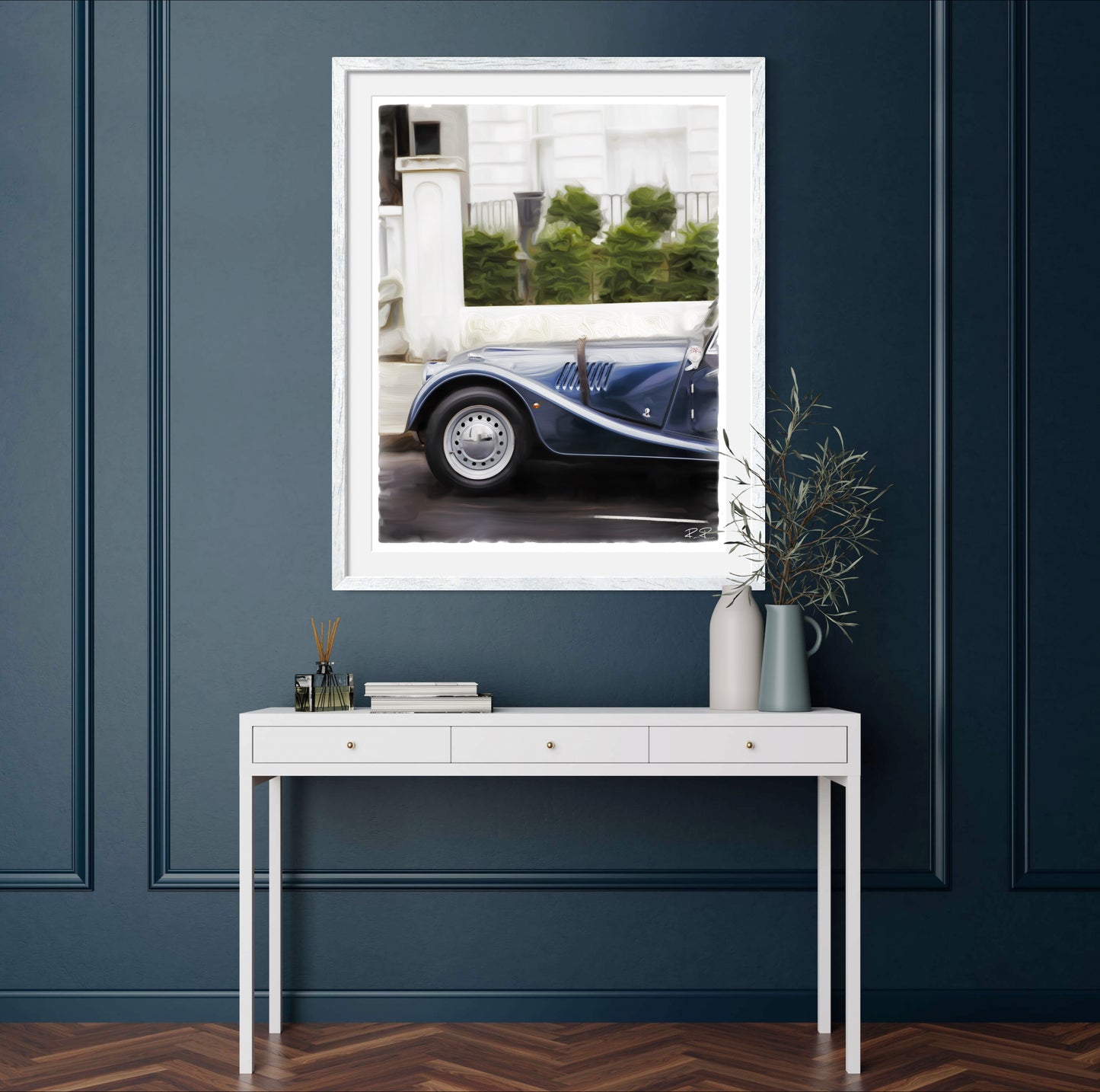 Chrome and Stone: A 1959 Morgan a Fine Art Print