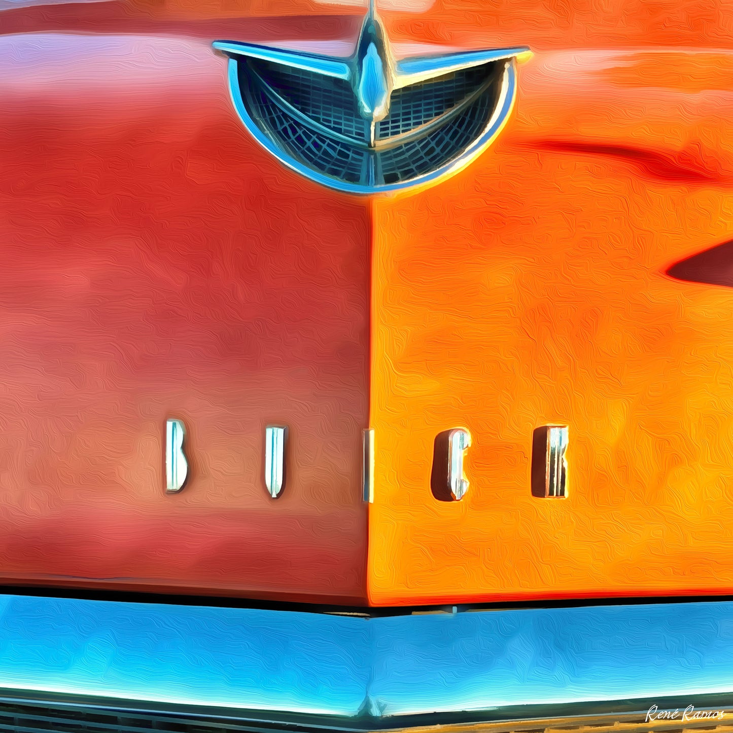 Gleaming Heritage: 1956 Buick Custom Hood Emblem