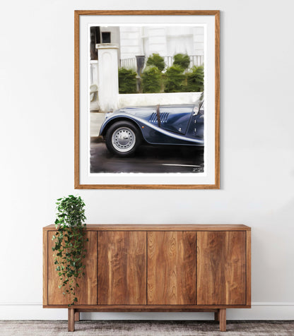 Chrome and Stone: A 1959 Morgan a Fine Art Print