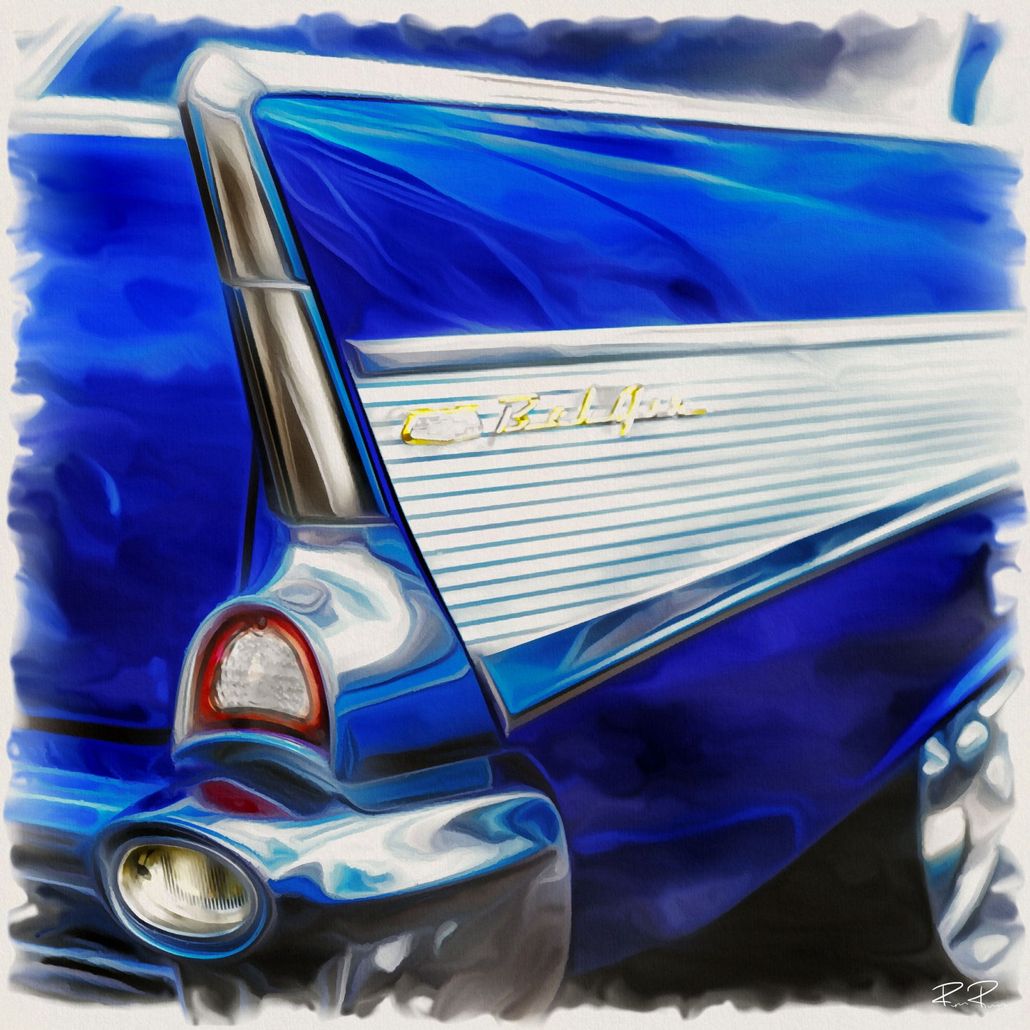 American Icon: Rear Quarter of a 1957 Chevrolet Bel Air