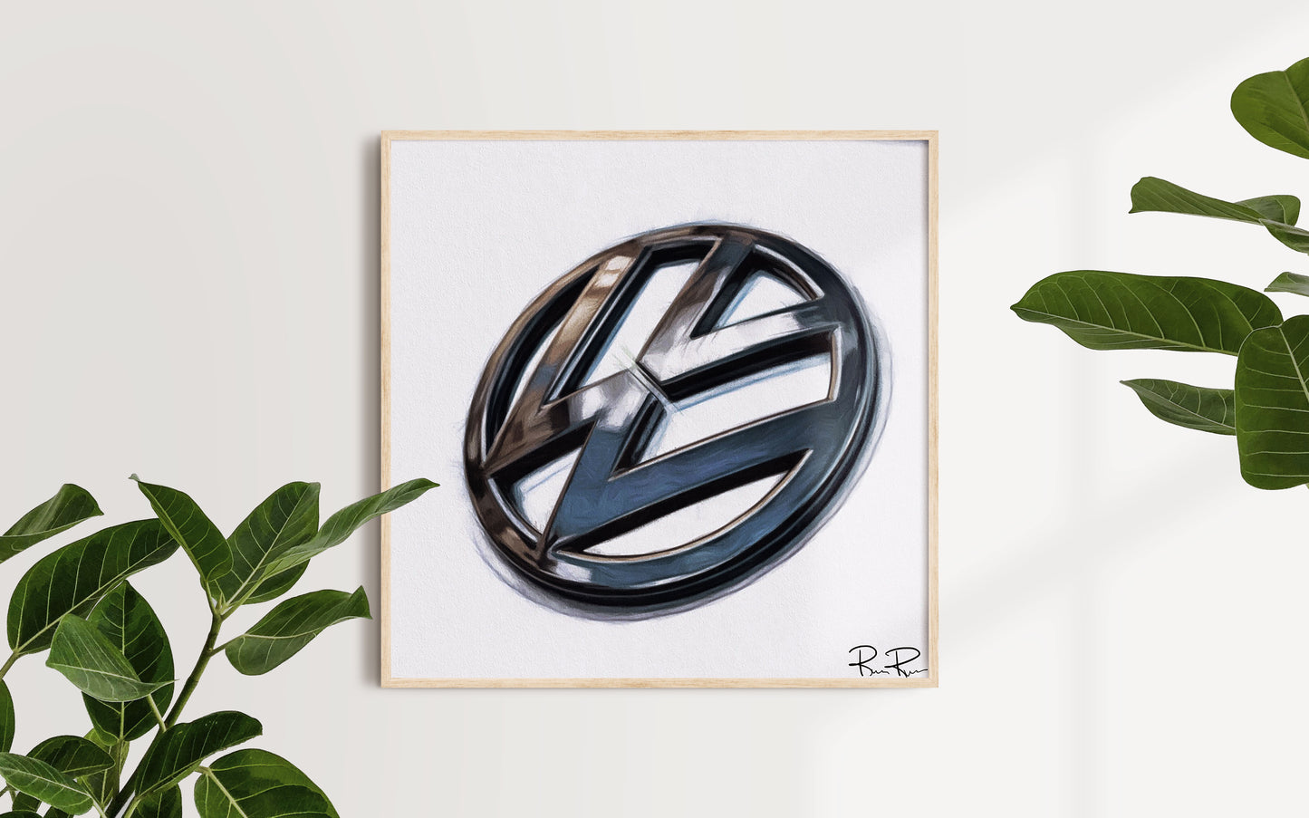 Chrome Dreams: VW Emblem Radiant Brilliance