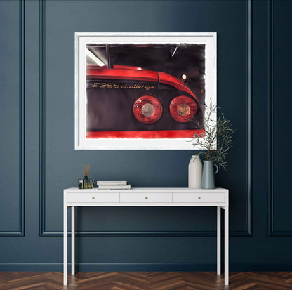 F355 Challenge: A Curvaceous Classic - A FIne Art Prints