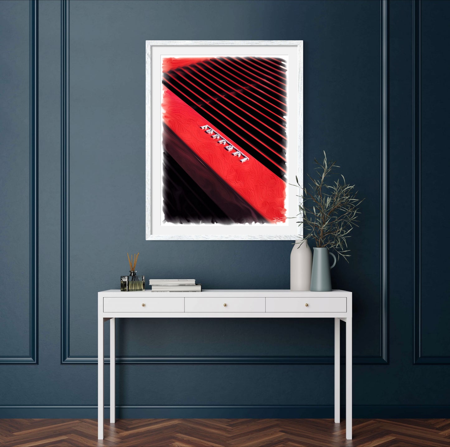 The Red Head - Testarossa in Rosso Corsa a Fine Art Print