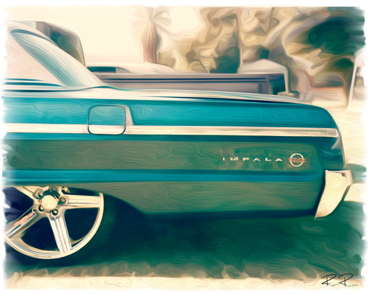 Cruisin' with The SS - An Impala SS Retro Mod Fine Art Print