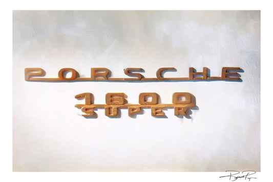 Golden Glory: A Porsche Speedster Badge