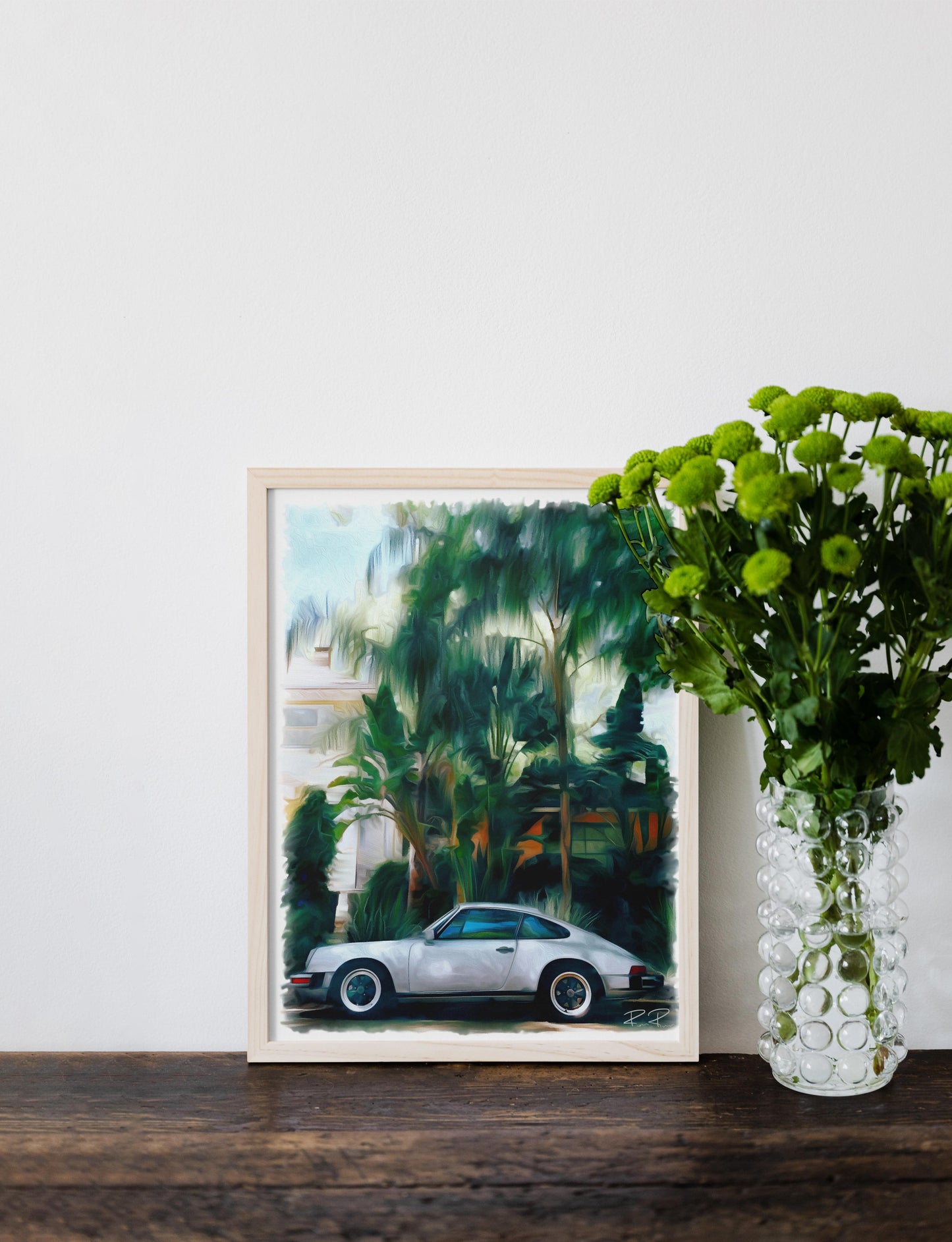 Sleek Symphony: Porsche 911 and Palms